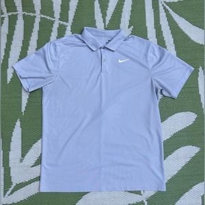 Gray/Blue Dri-Fit Golf Polo, Nike